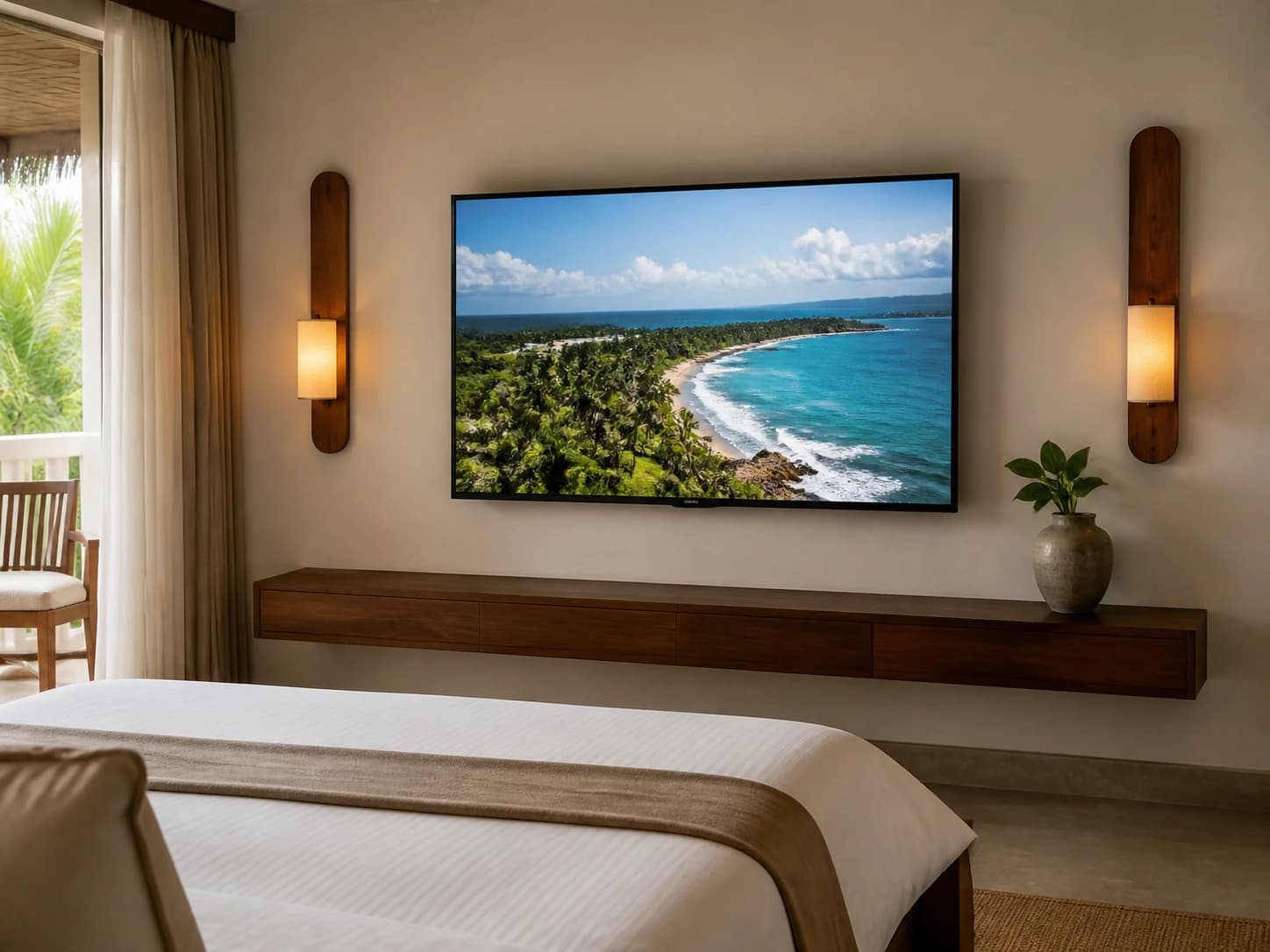 Illustrative scene: Hospitality TV - MeFirst buying options